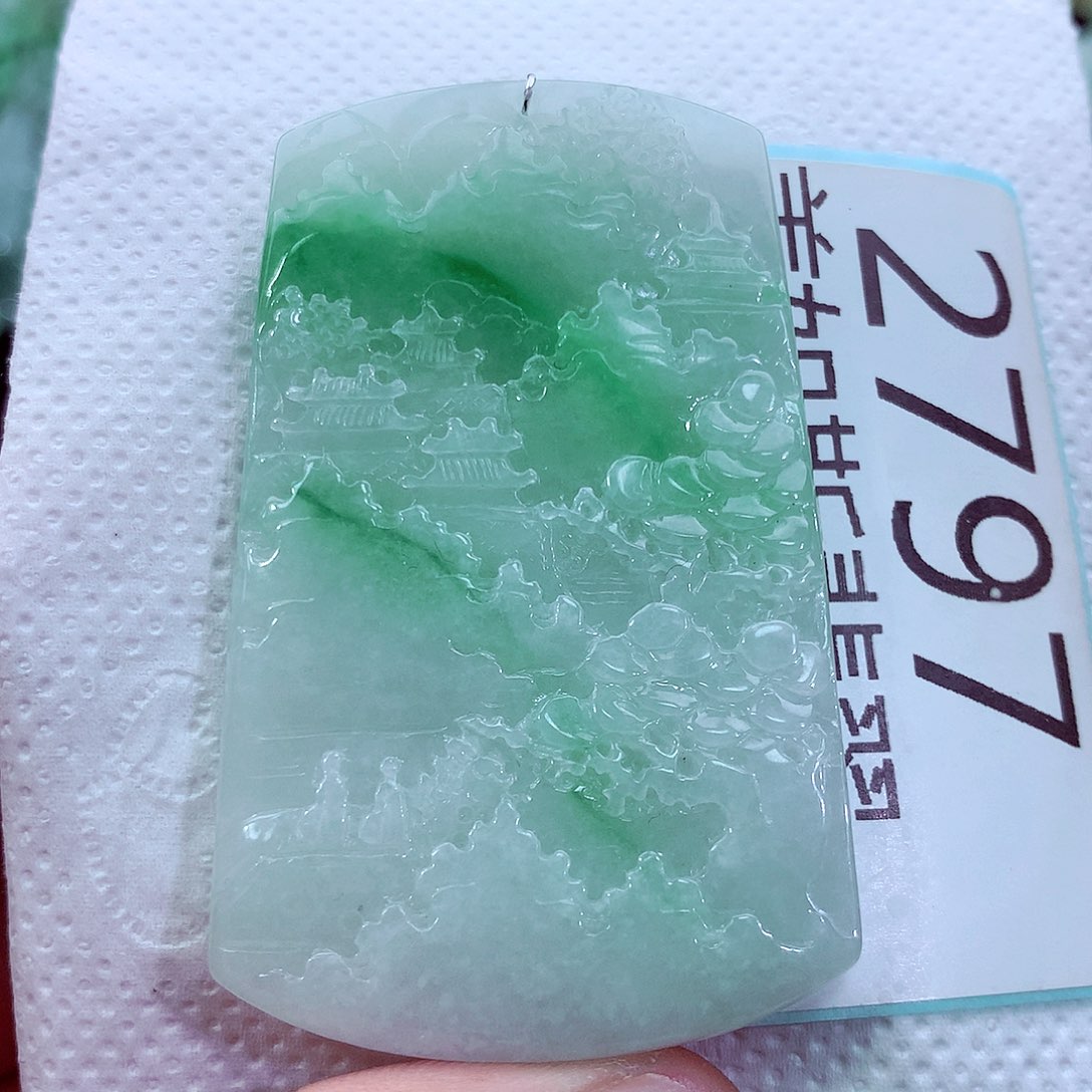 吊坠(不含链)未镶嵌翡翠