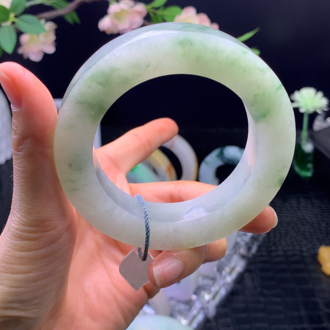 定制翡翠未镶嵌手镯57-68