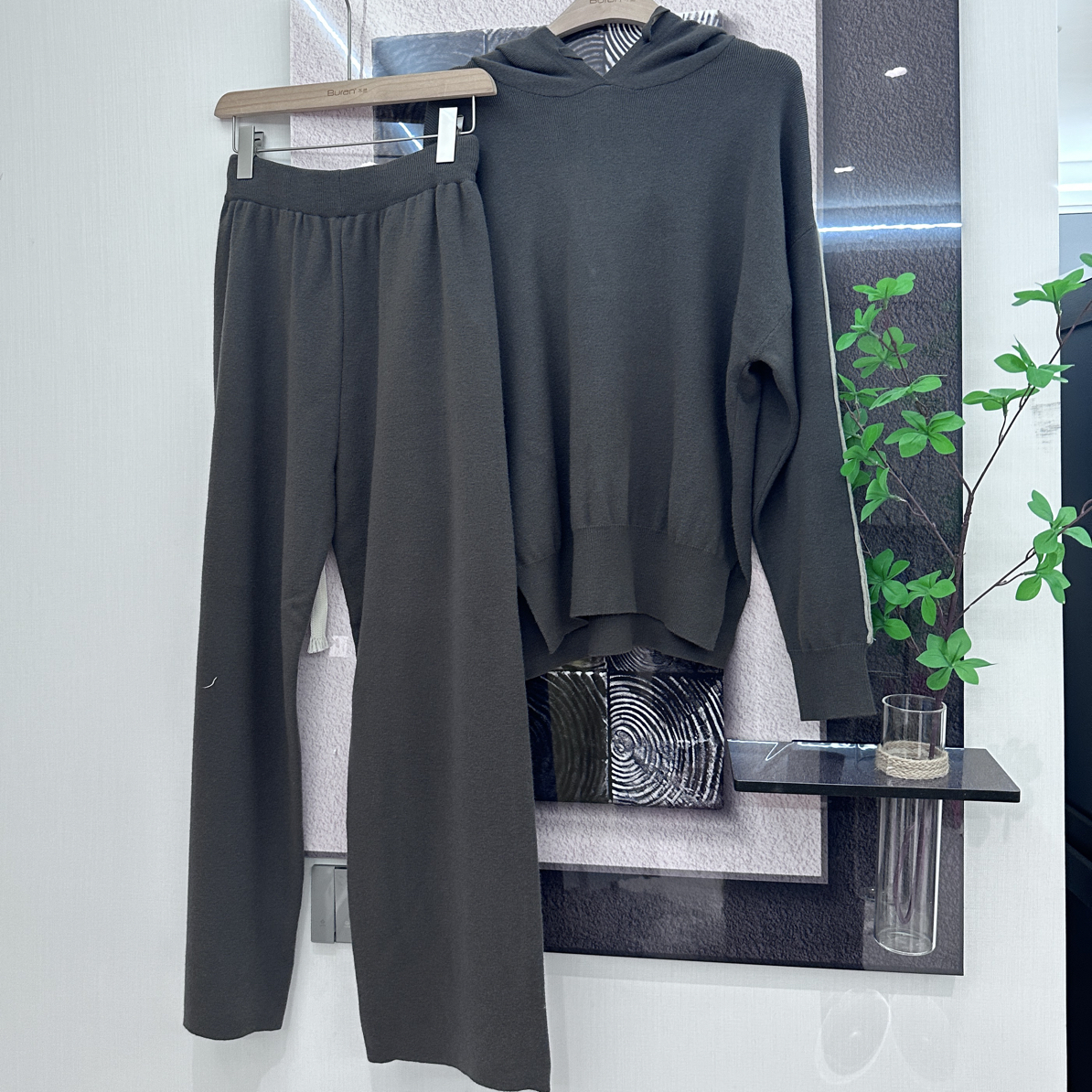 1365女士针织羊毛套装