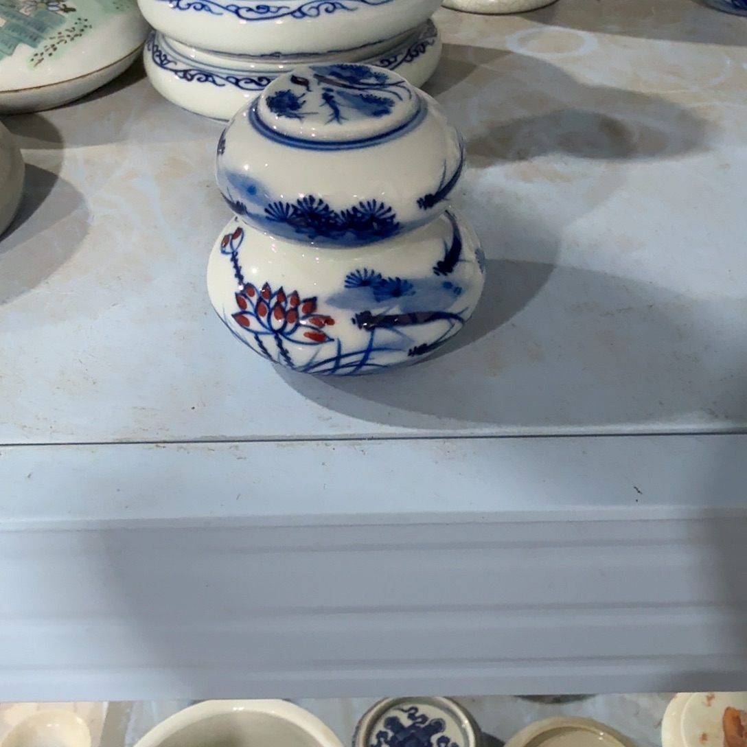 瓷片摆件手绘瓷器全部处理