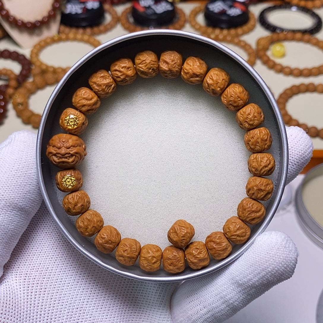 猴头核桃手串全品双标款獠牙恶僧观山无相 尺寸10左右 馒头料