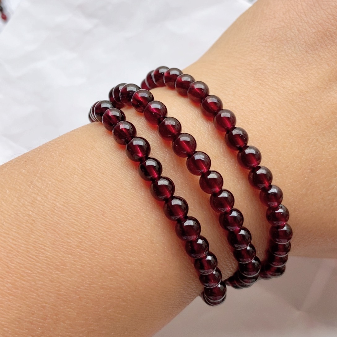 石榴石手链未镶嵌5.5福利