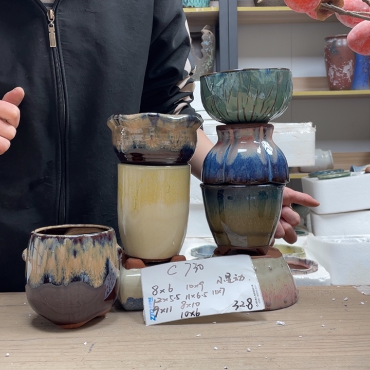 粗陶多肉花盆微瑕730