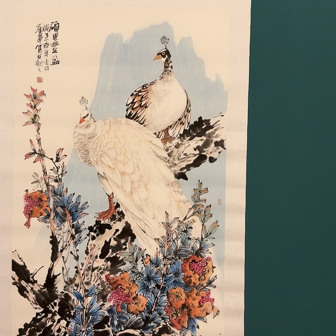 国画恽老师画作画作