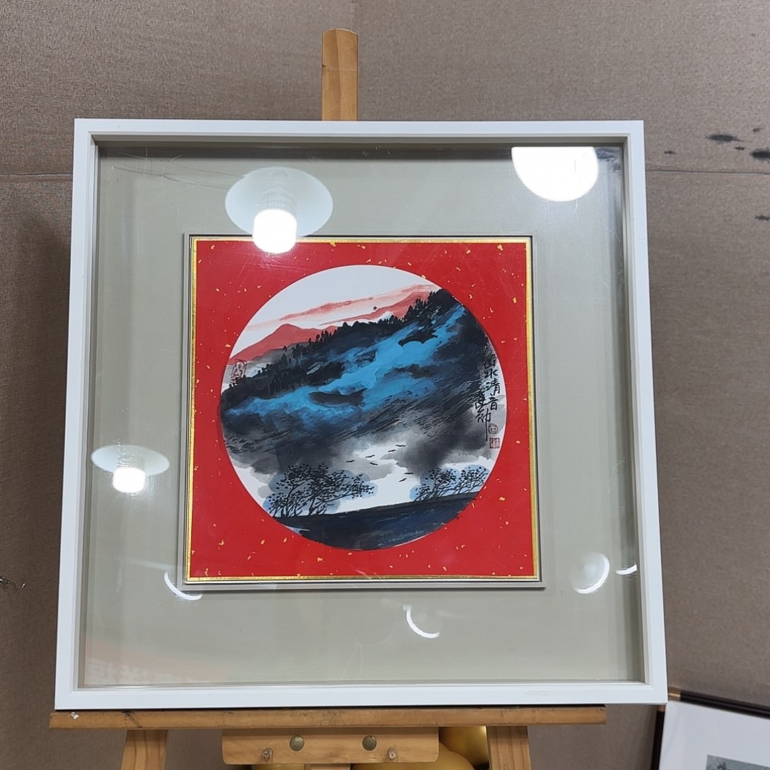 国画石建勋老师参展原作（带框）