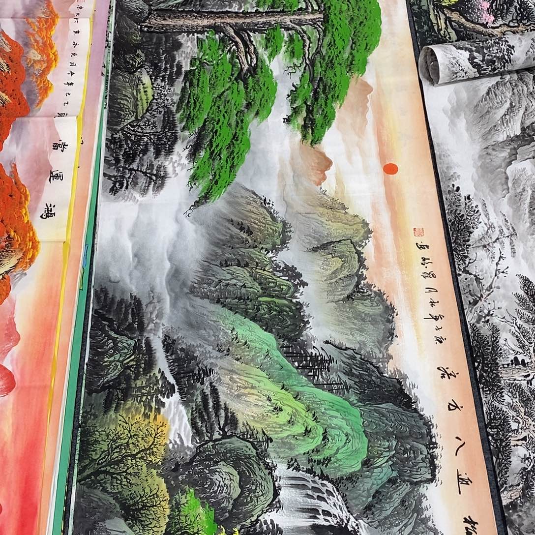 国画画画真的画画