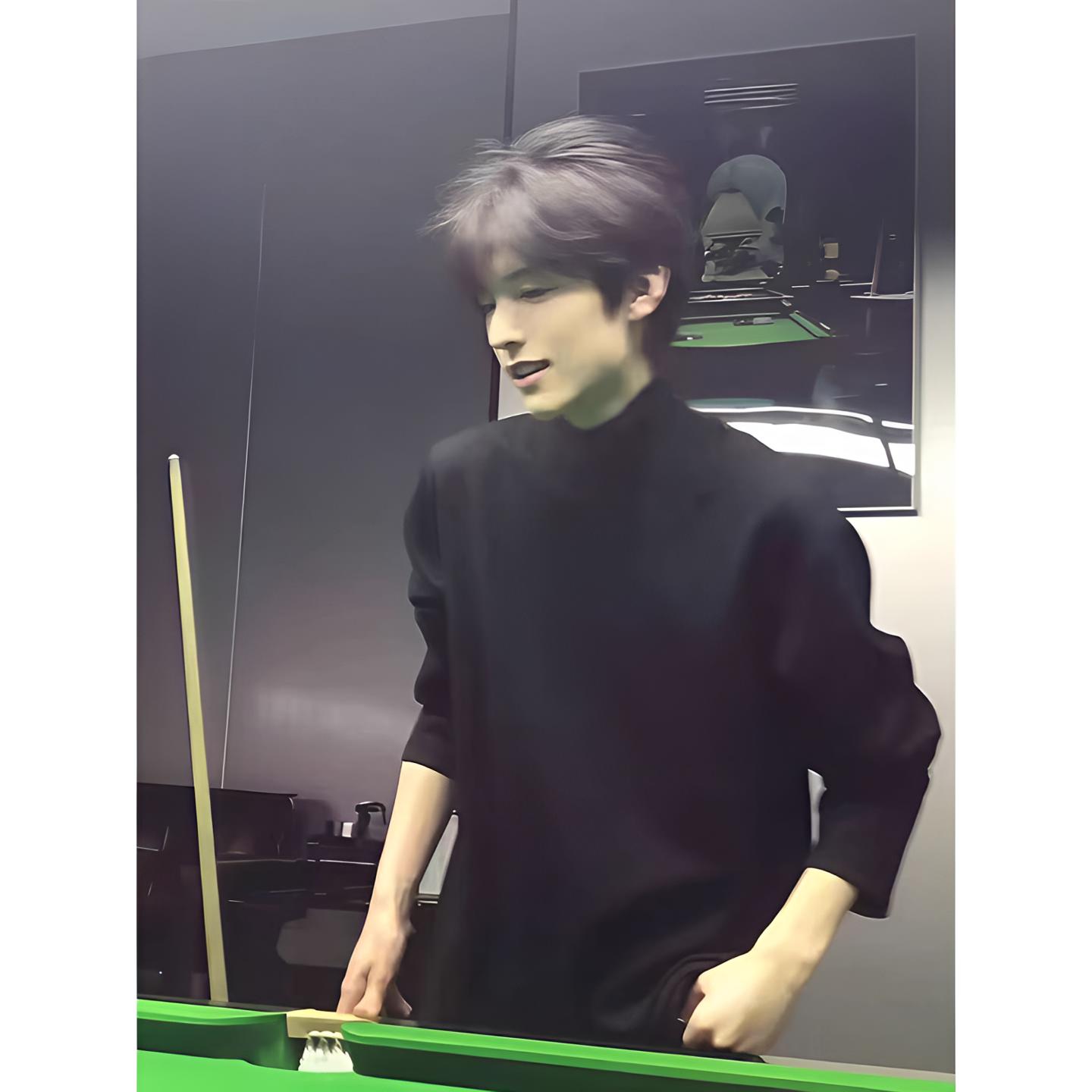 黑色半高领德绒打底衫男款秋冬加绒内搭上衣加厚长袖t恤保暖卫衣