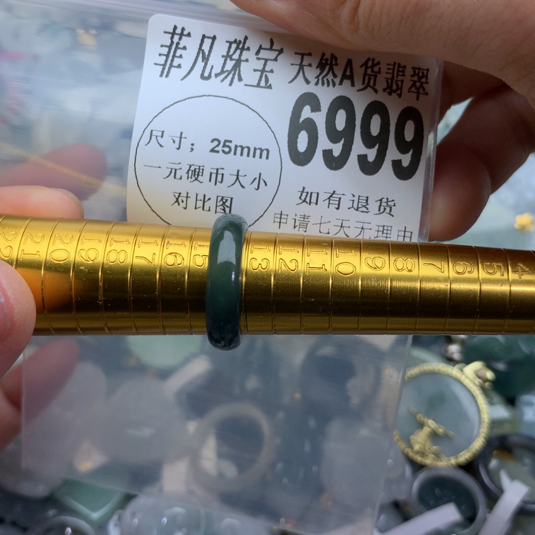 翡翠颈饰未镶嵌6999。