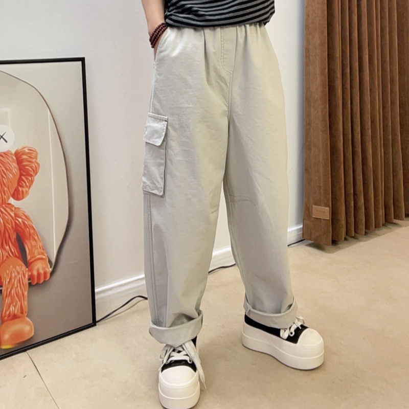 8635#休闲百搭春秋时尚洋气宽松韩版阔腿休闲裤
