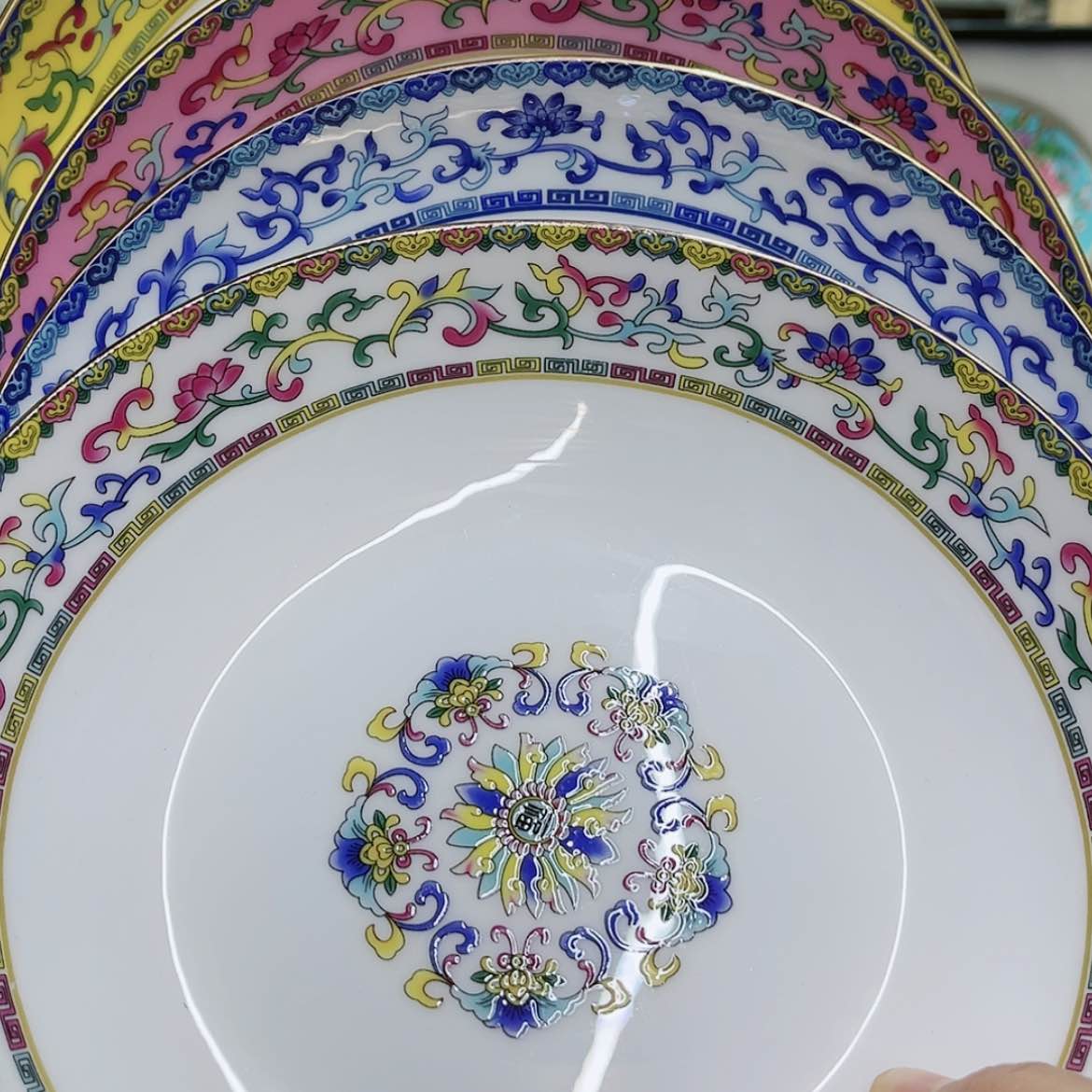 【闪购商品】珐琅8寸4个………………