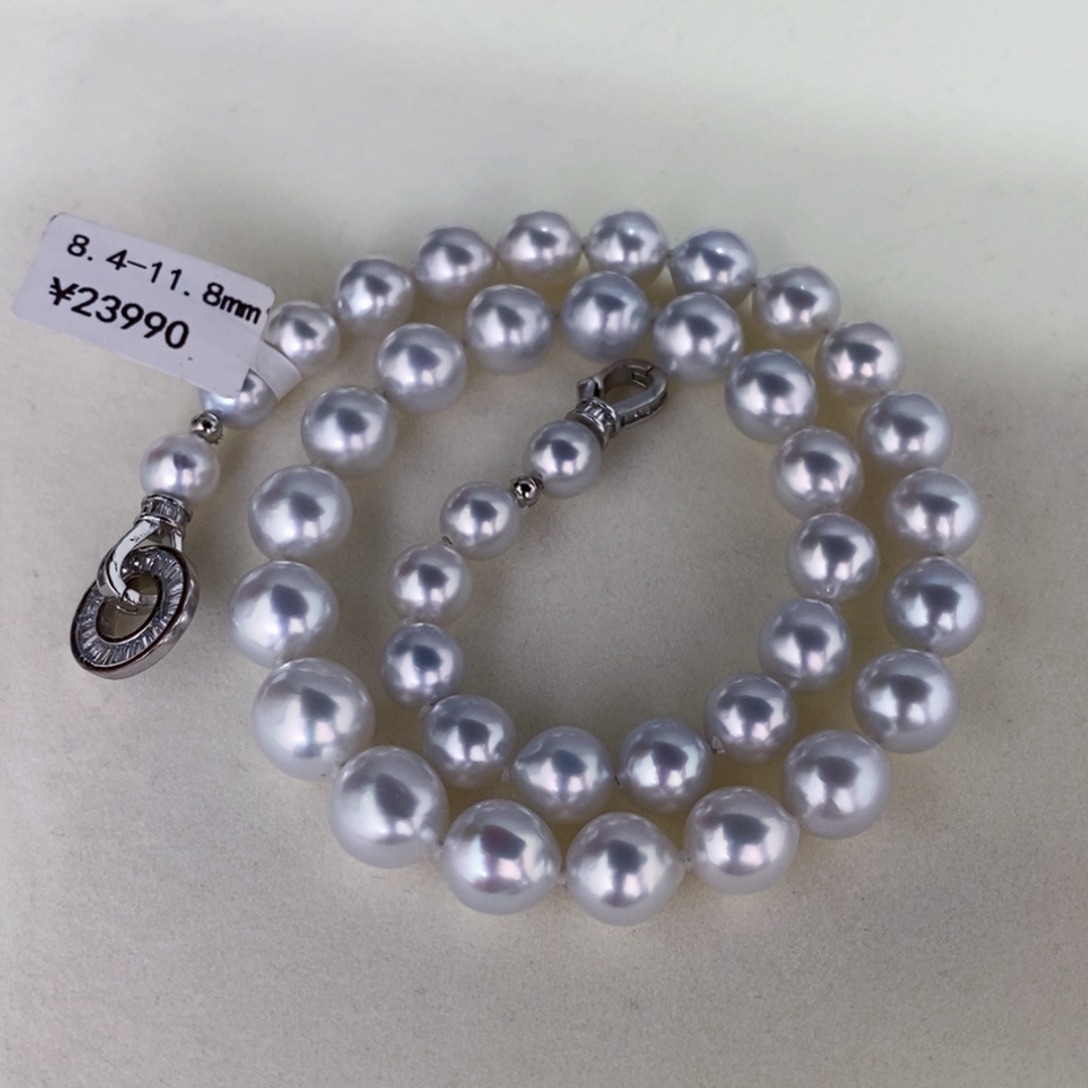 海水珍珠颈饰未镶嵌分****王澳白珍珠项链8.4-11.8玲
