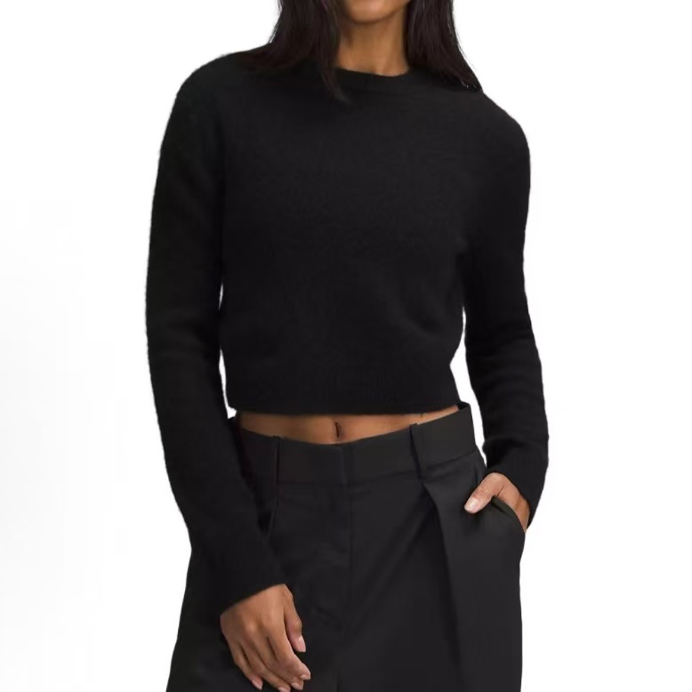 lululemon/露露乐蒙正品无原吊牌女款经典百搭短款柔软舒适毛衣 