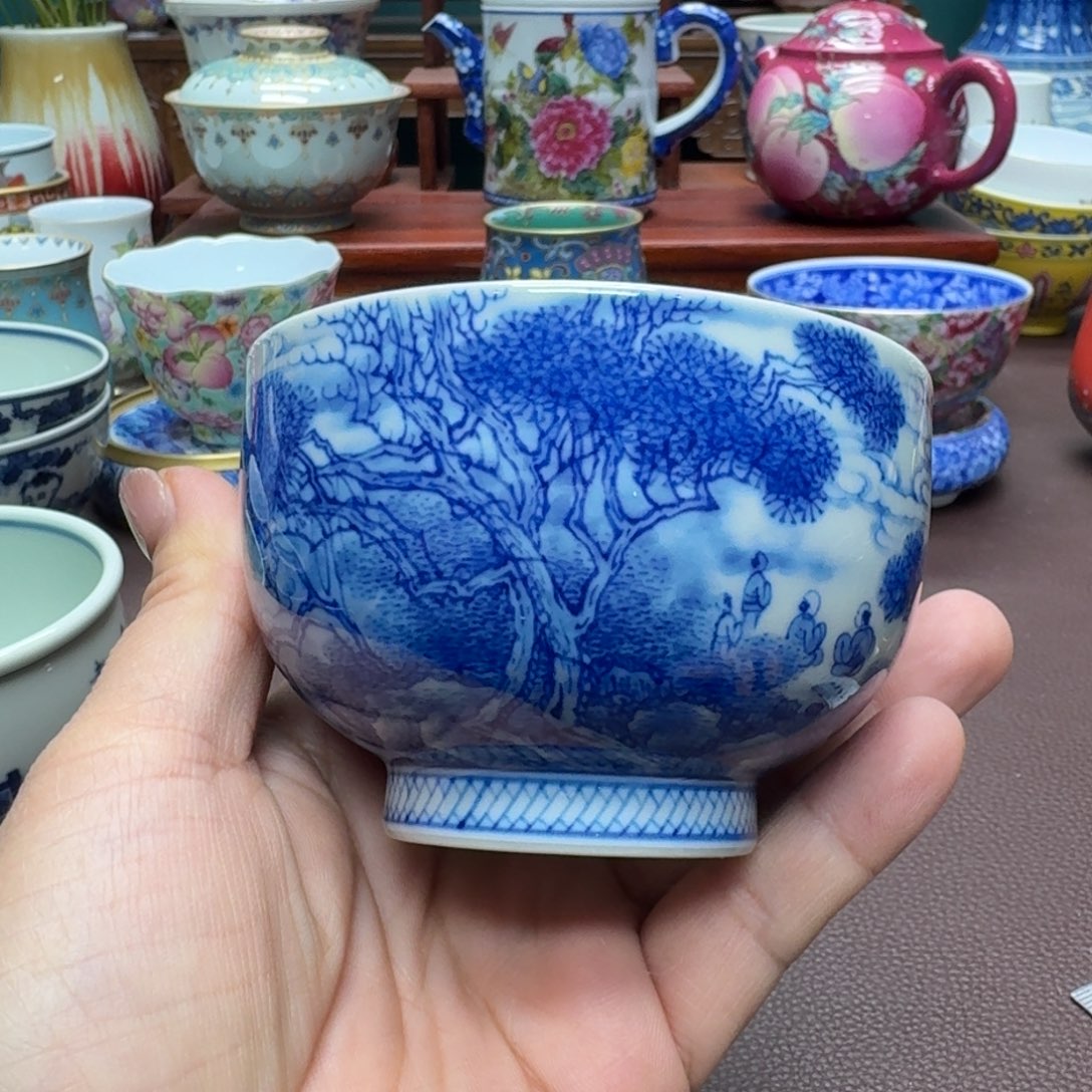 瓷片景德镇仿古手工制作精品展示