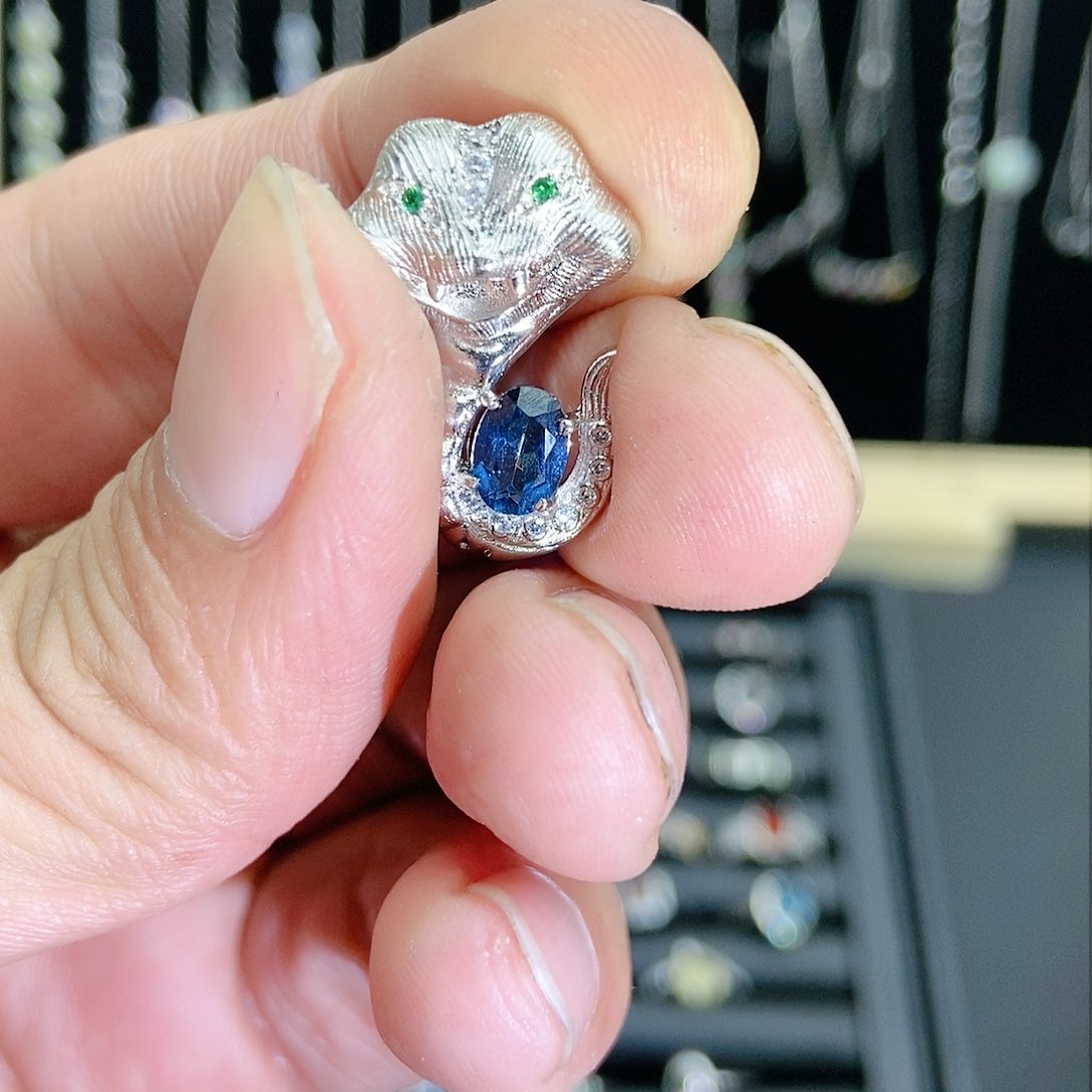 【闪购商品】紫晶珠宝半成品银S925镶嵌