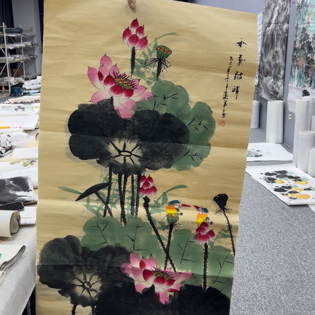 国画纯手绘字画宣纸