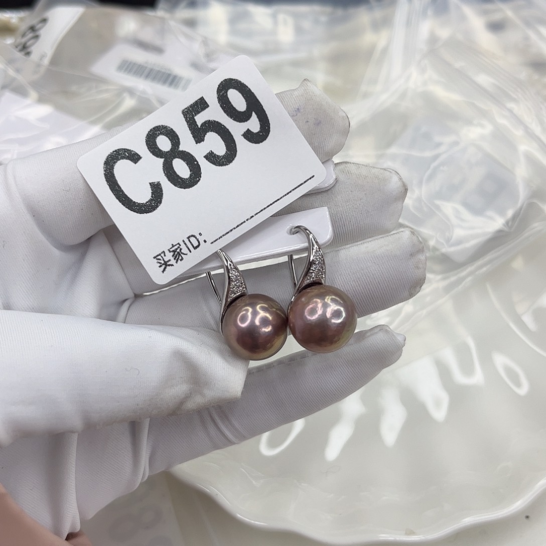 合金耳饰淡水珍珠