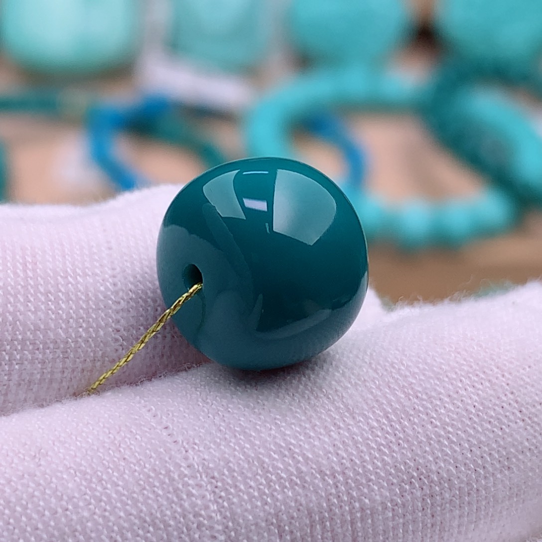 绿松石珠宝奇石未镶嵌12.5mm✖️10.6mm