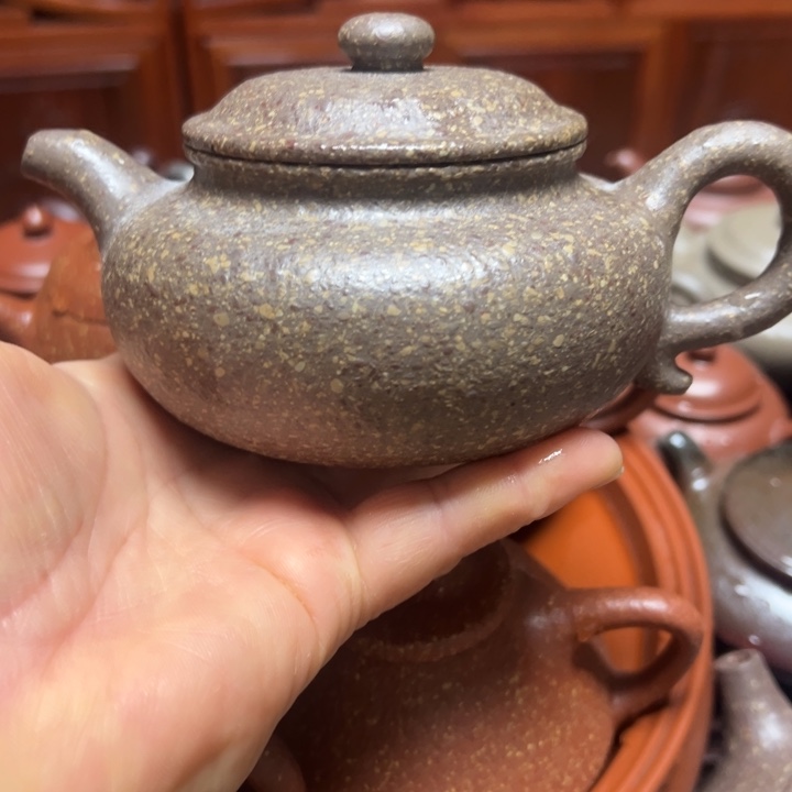 紫砂茶壶佳*宜兴原矿龙背青