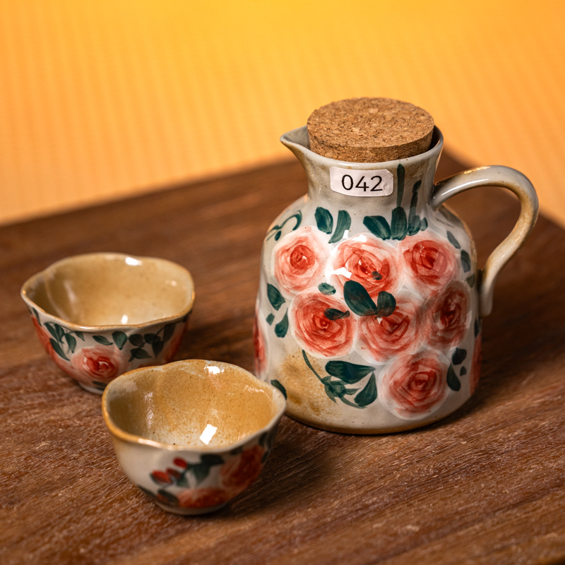 0042景德镇高温釉下彩手工手绘设计师款式