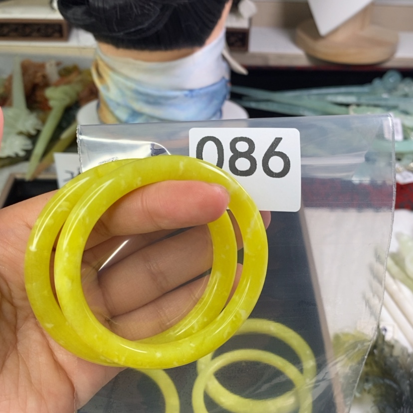 【闪购商品】岫玉发饰未镶嵌?****～