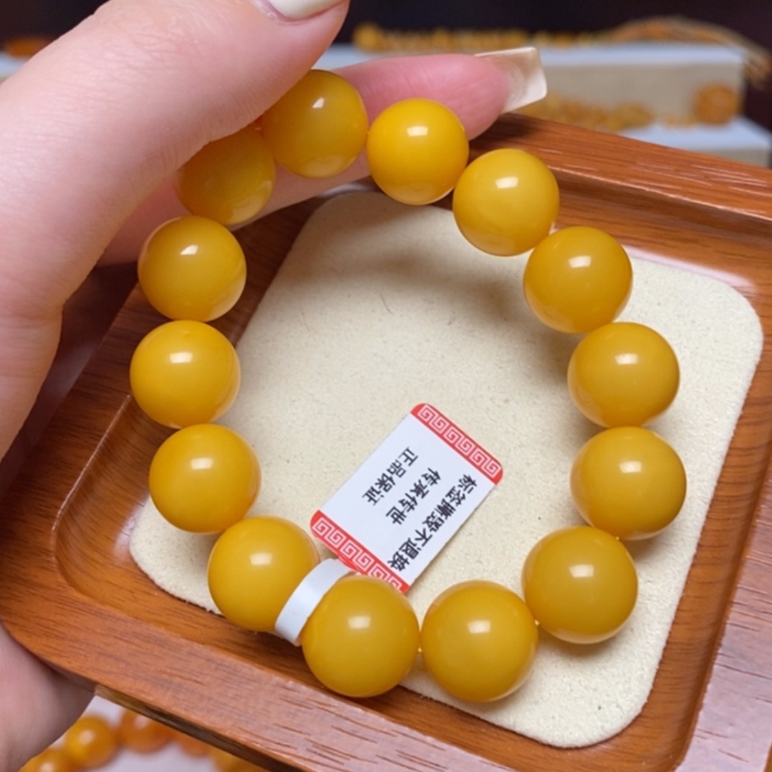 【闪购商品】未镶嵌蜜蜡手链手串