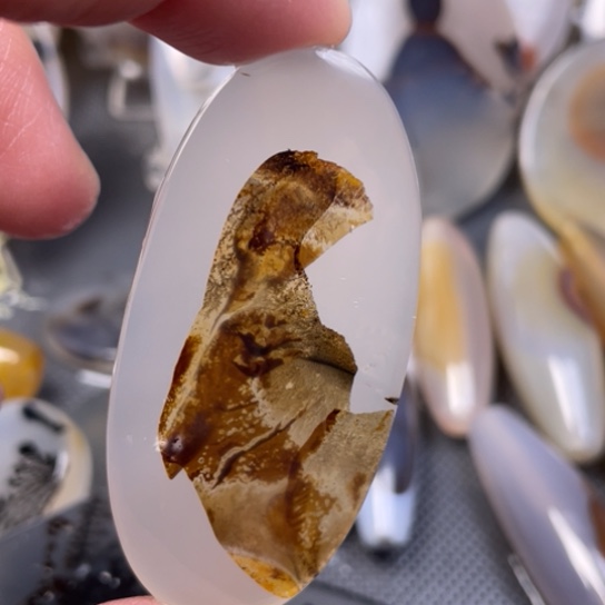 玛瑙/玉髓吊坠(不含链)未镶嵌