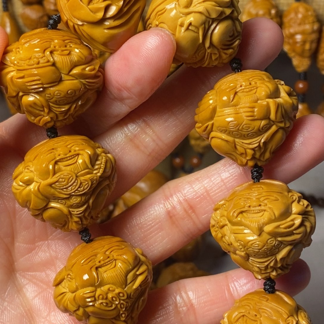 橄榄核手串/手链果***猫八方来财