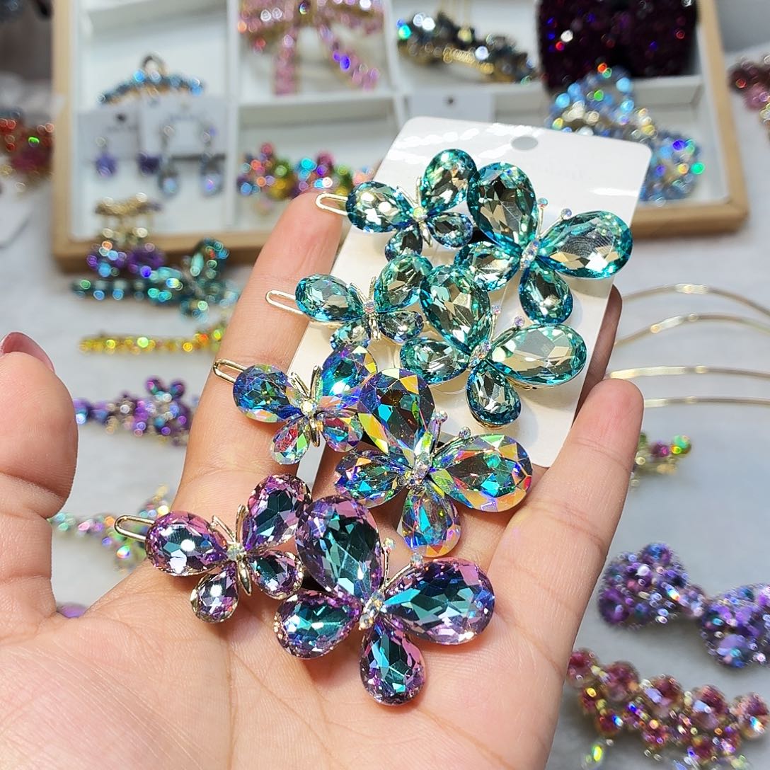 布艺铁合金发饰发夹发夹