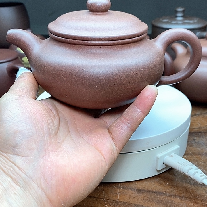 紫砂茶壶天青紫泥仿古260CC