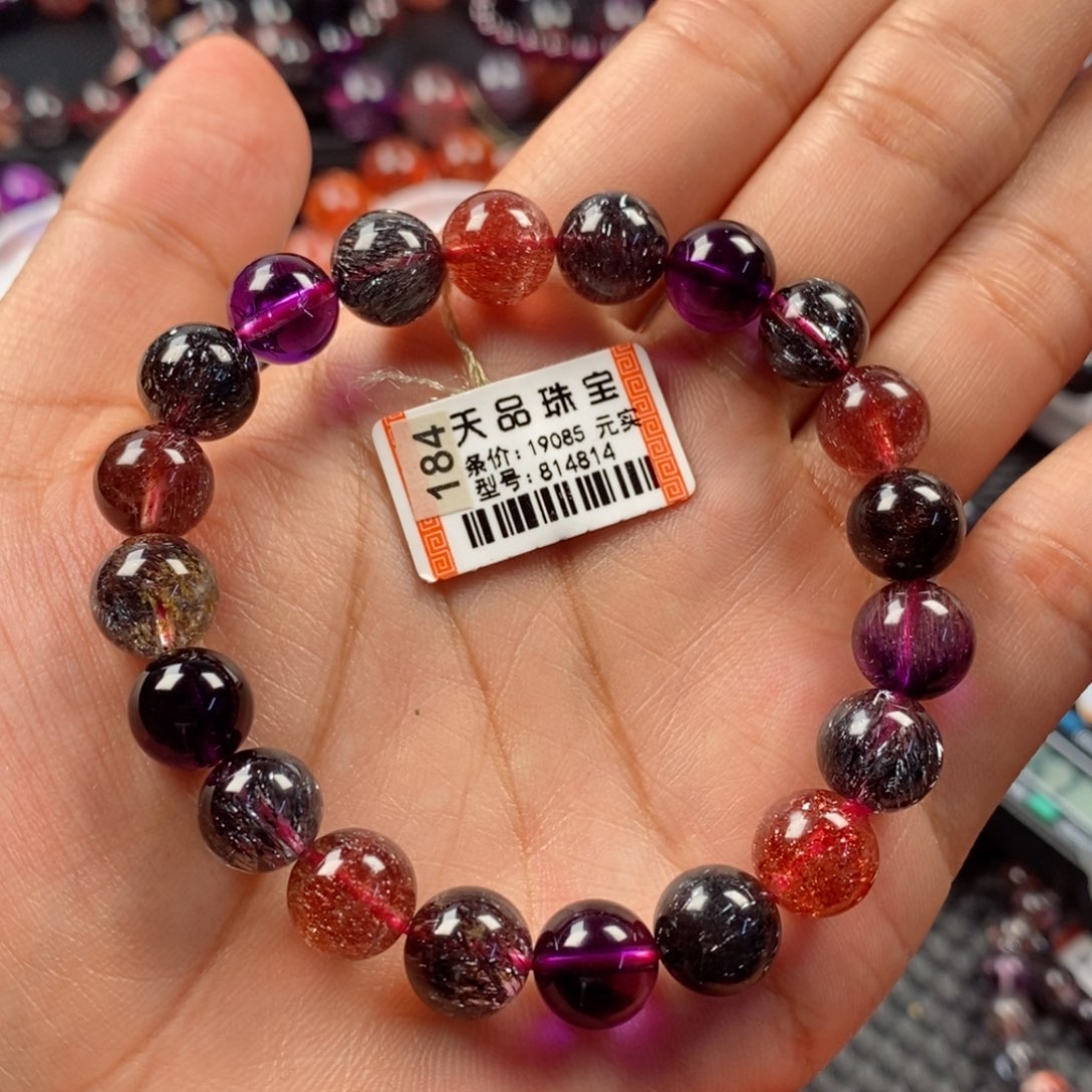 水晶手链未镶嵌由*琪黑加仑超七814814