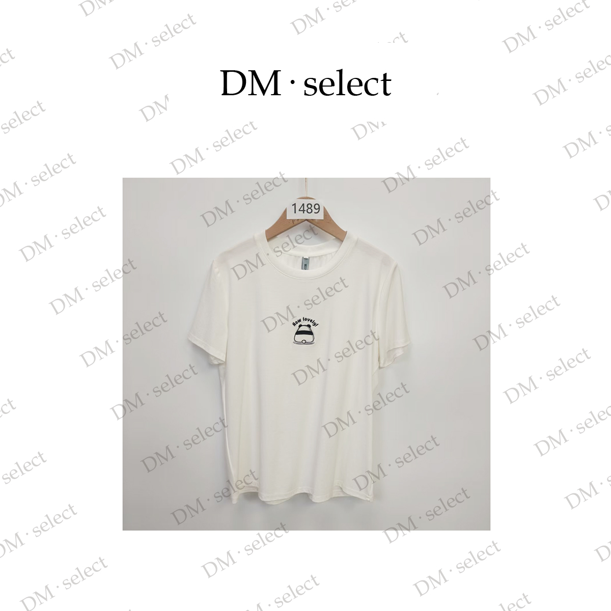 【1489】大漫甄选刺绣熊猫T恤J0T012