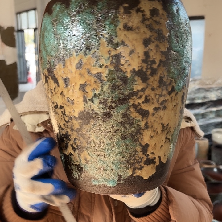 瑕疵高30口20花盆