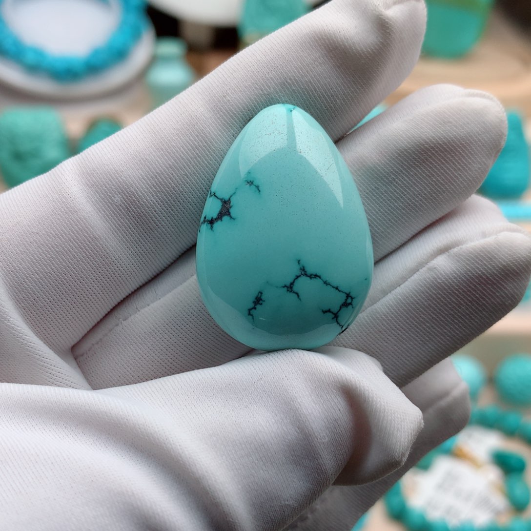 绿松石珠宝奇石未镶嵌10克