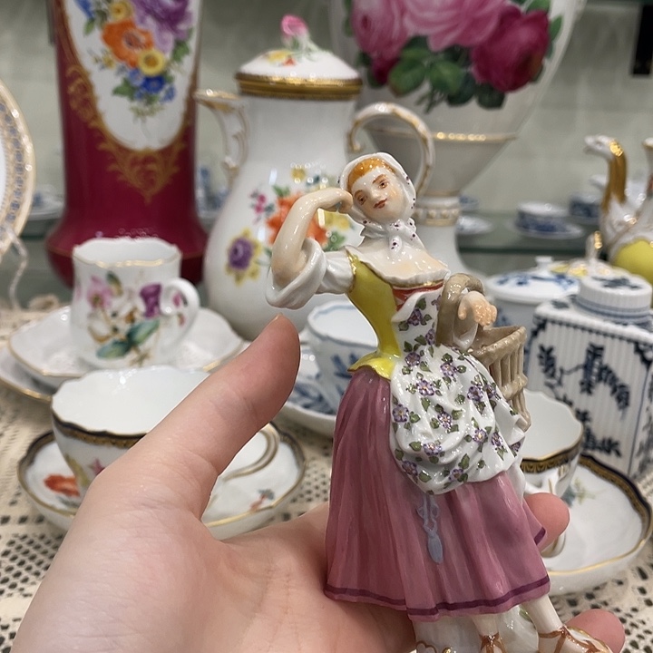 摆件中古一等瓷偶