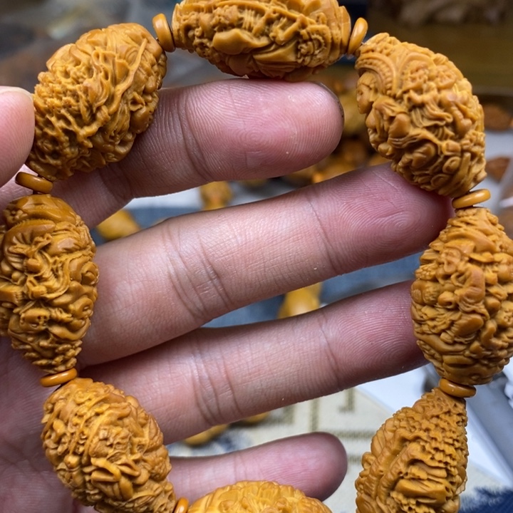 橄榄核手串/手链橄榄核雕工艺手串