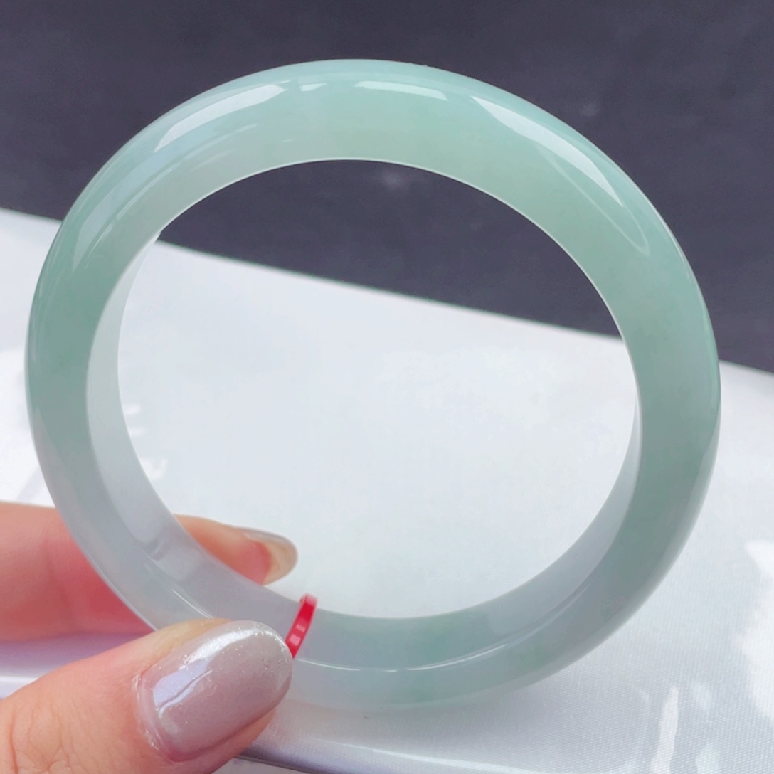 翡翠未镶嵌手镯58圈口