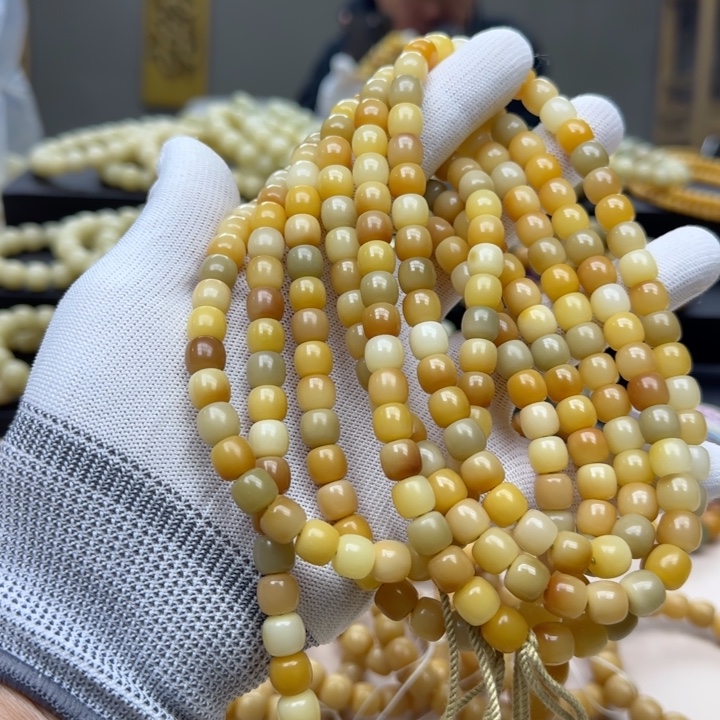 菩提根/象牙果手串8.9 5年 鬼工