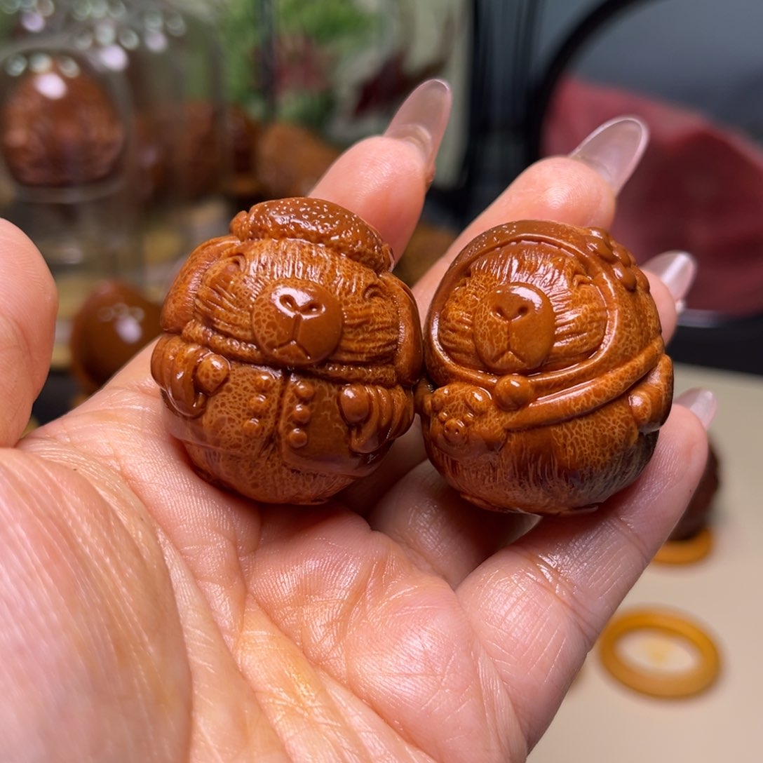 橄榄核手串/手链新款卡皮扒拉一对