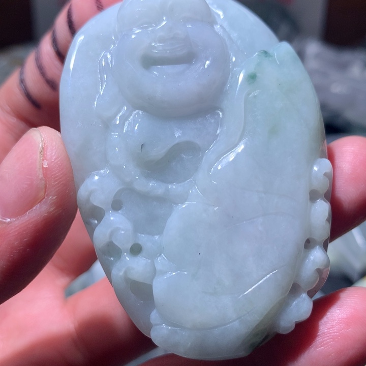 翡翠未镶嵌颈饰保真天然a货翡翠