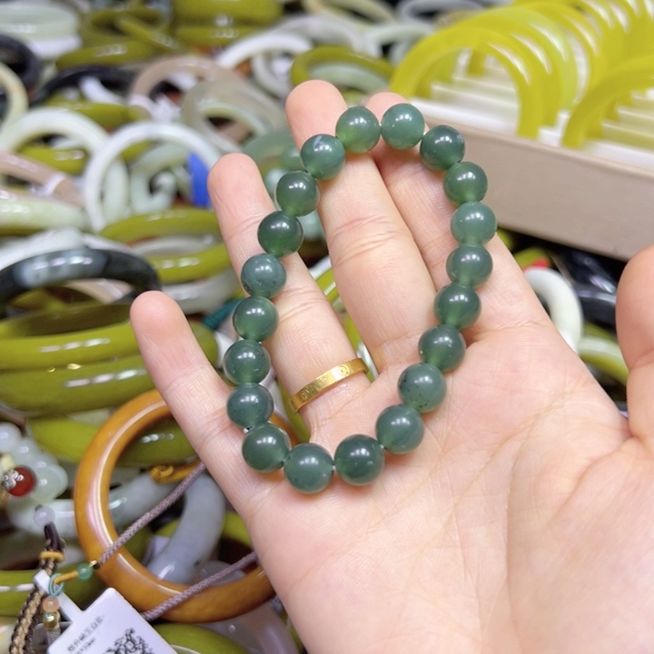 未镶嵌蛇纹石玉手镯