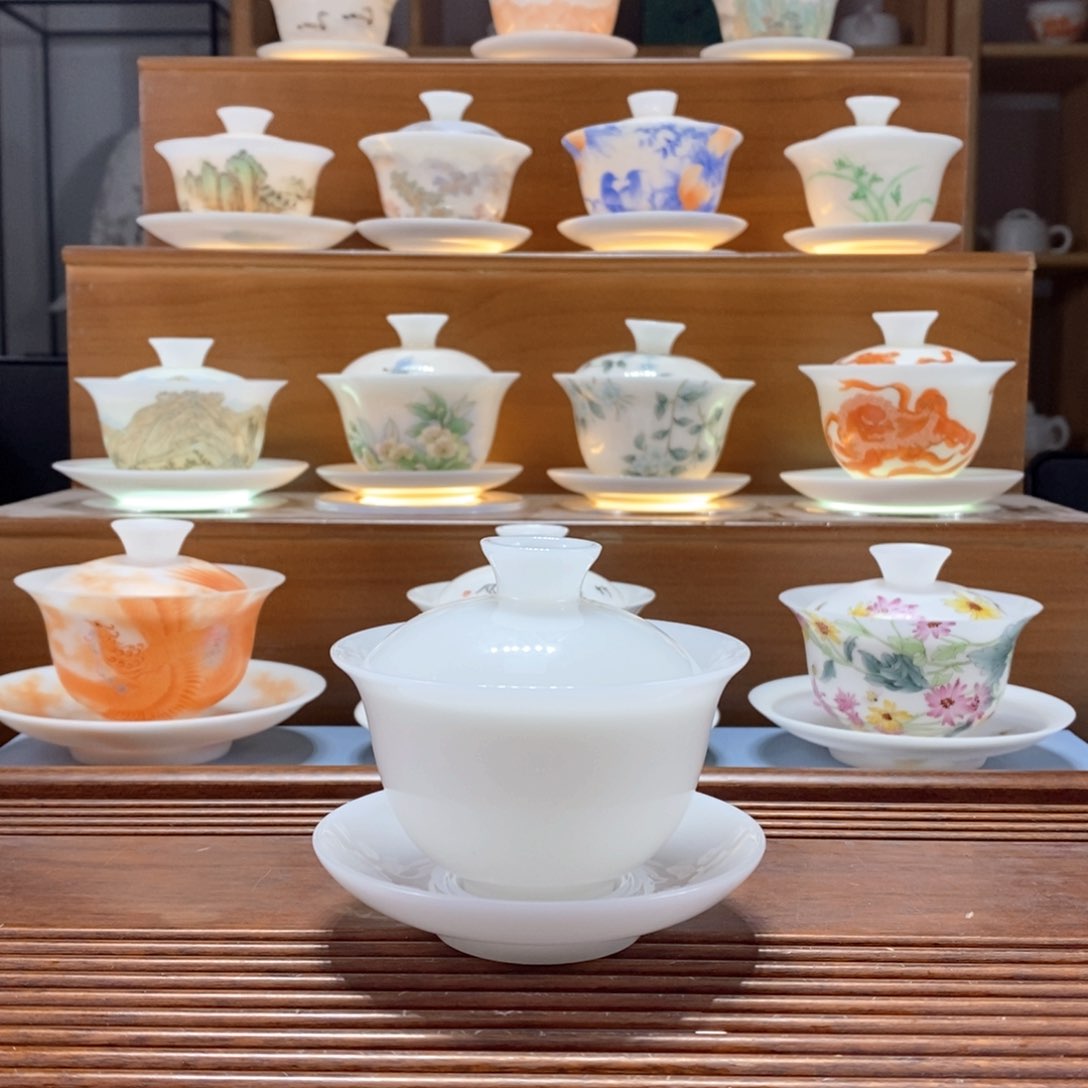 璞玉盖碗，正品，安全包装