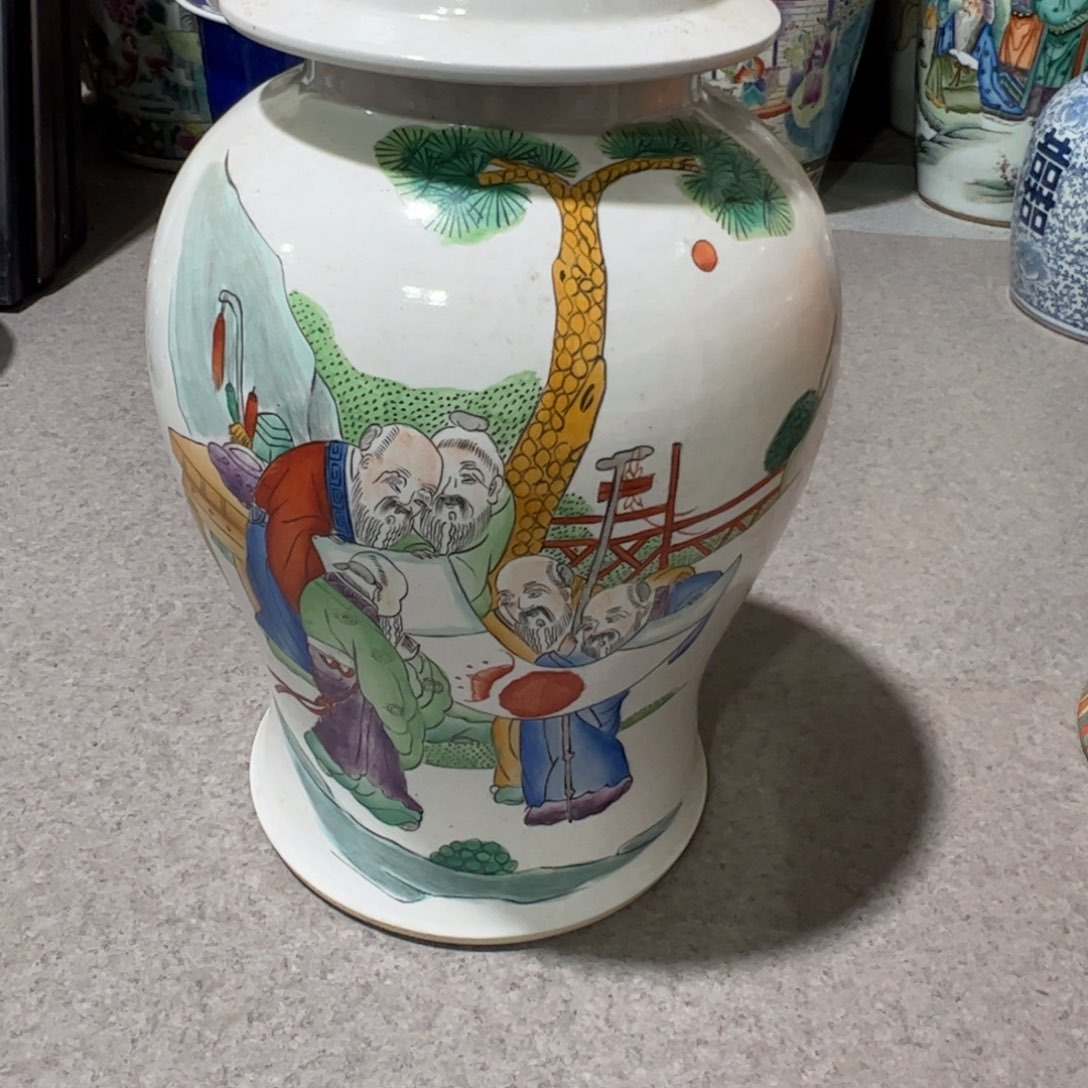 景德镇瓷器工艺品摆件陶瓷山*