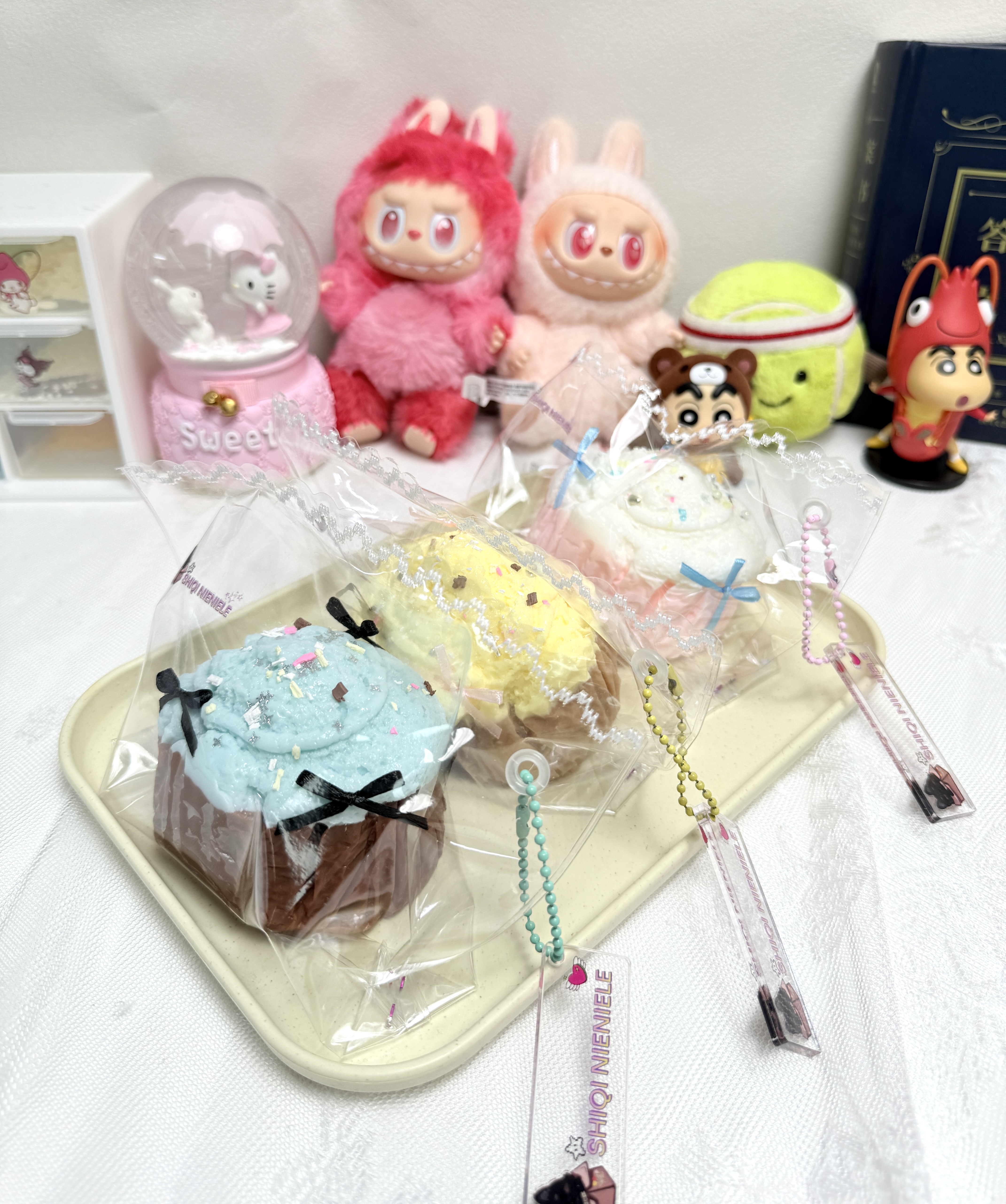 【稀奶油】纸杯蛋糕（纯手工必有微瑕）食品级硅胶解压玩具