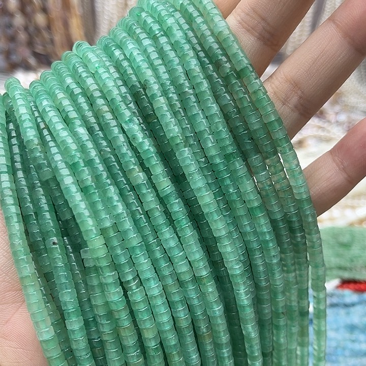 未镶嵌玛瑙/玉髓珠宝半成品一条4/2mm左右东陵玉直切