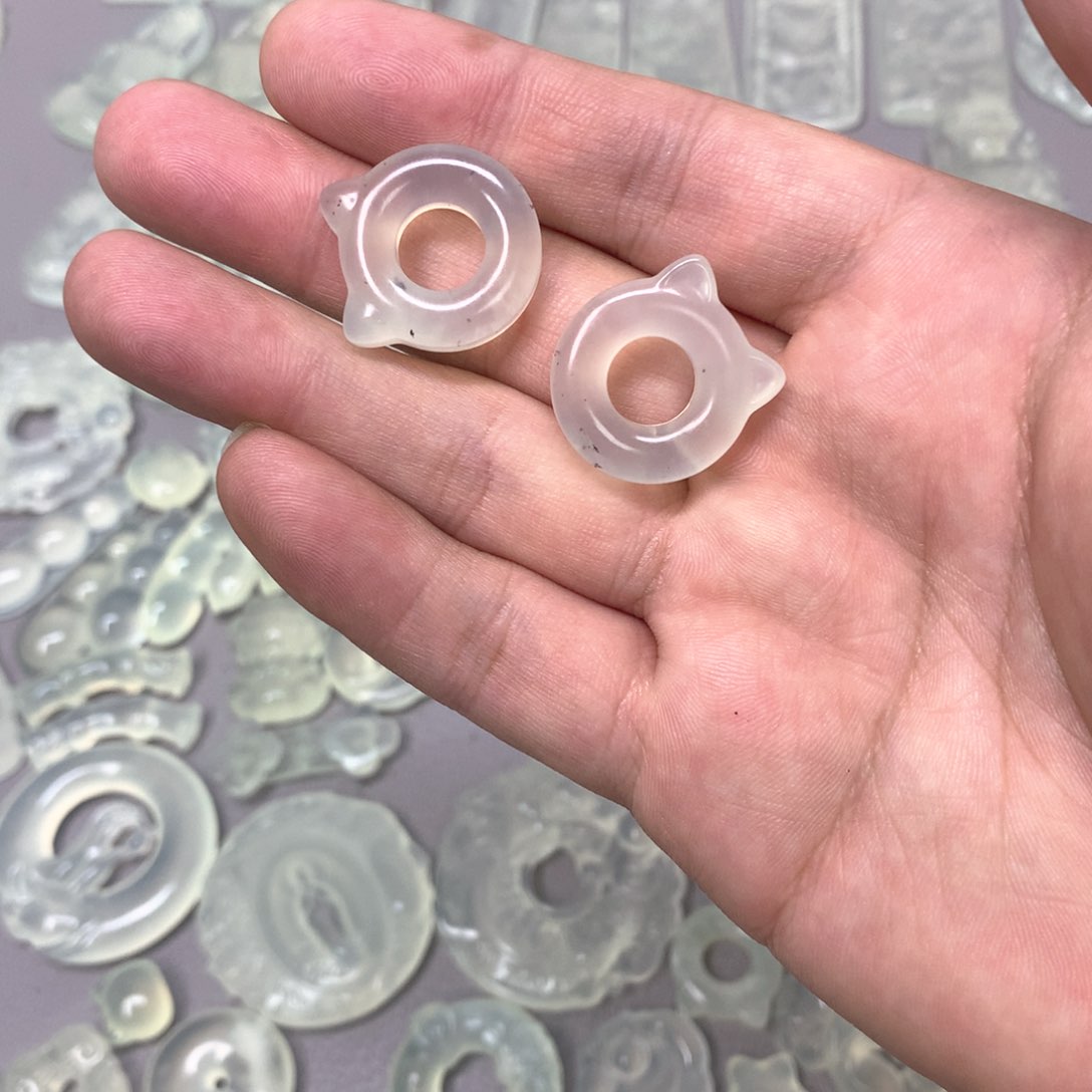 蛇纹石玉颈饰未镶嵌7***.