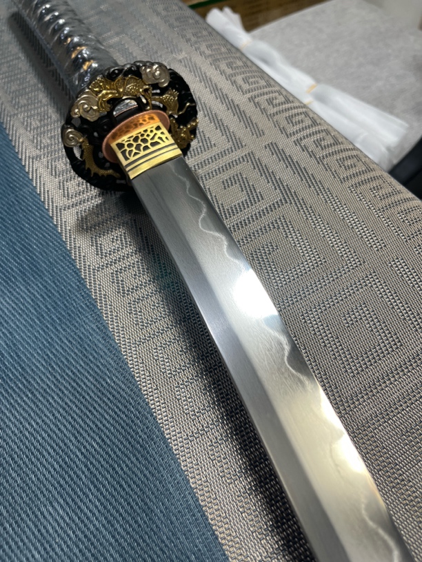 龙泉手工锻打刀剑定制（乌兹钢覆土烧）专拍链接