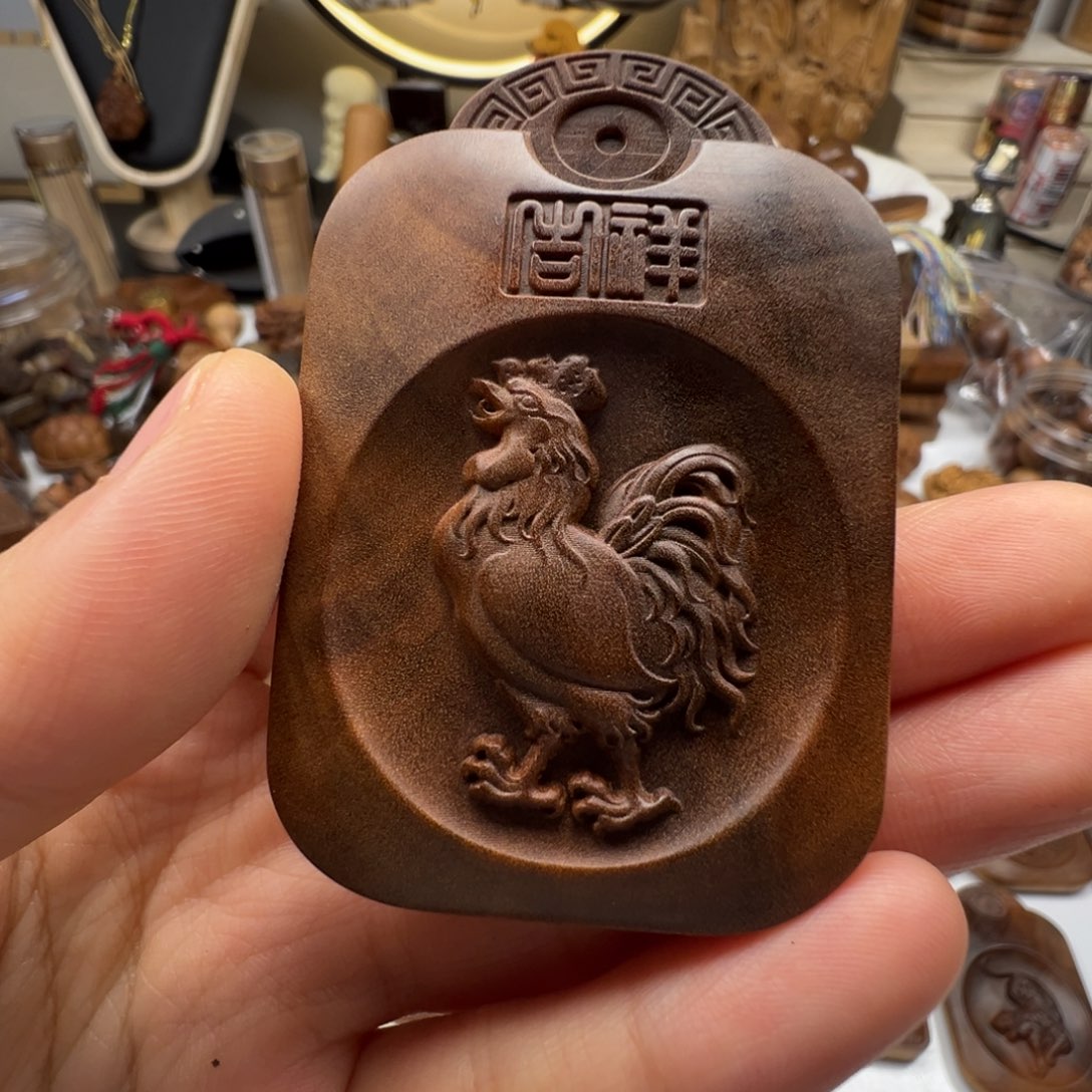 檀香木生肖鸡老山檀