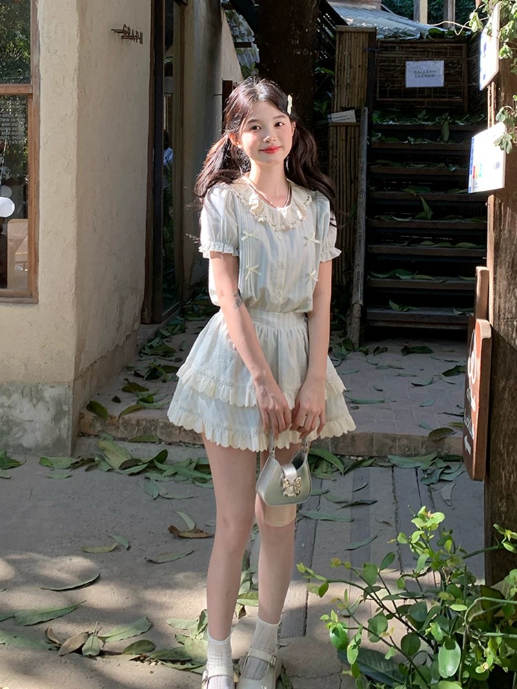 【扣号链接】春秋新款夏季女装新款连衣裙显瘦时尚小个子蛋糕短裙