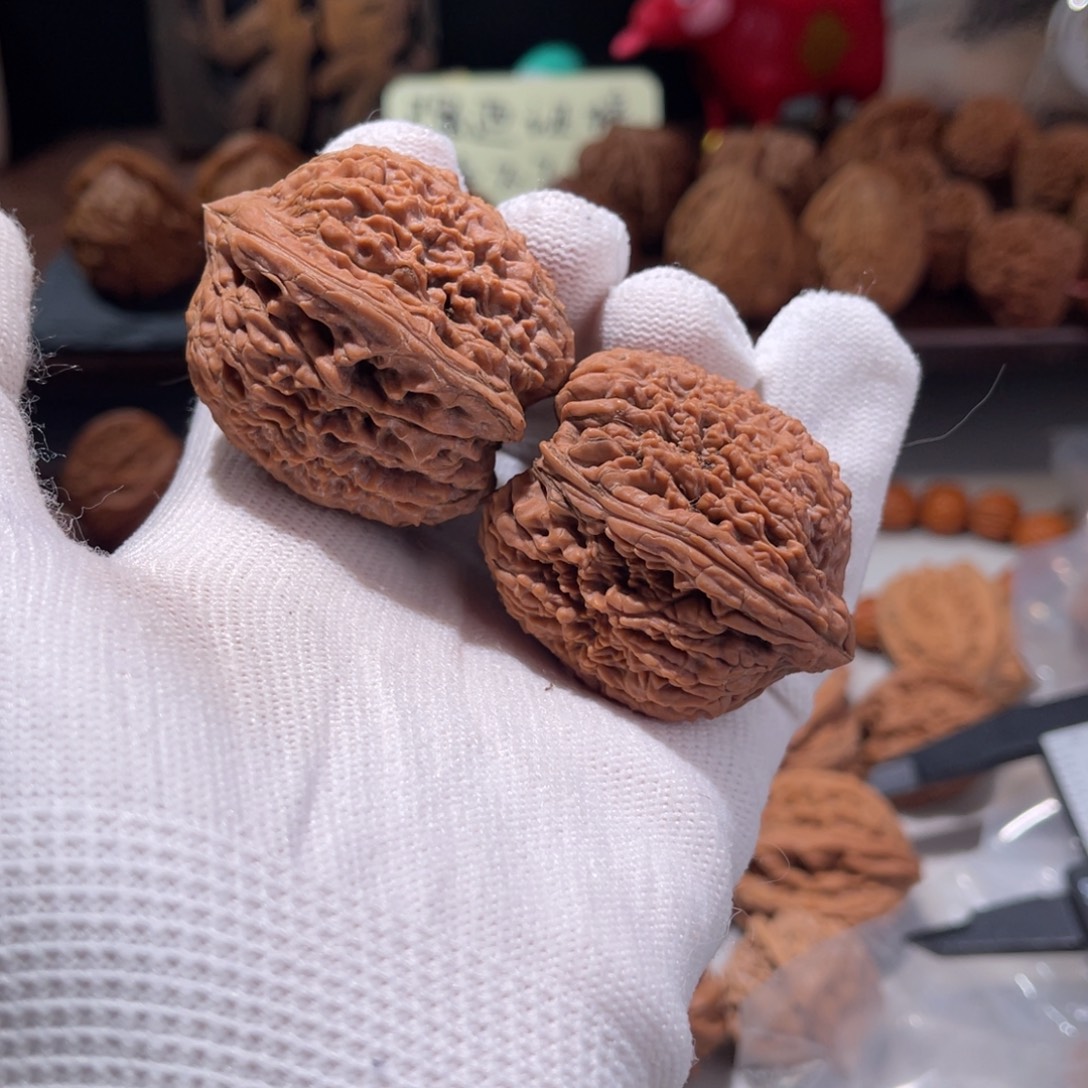 文玩核桃把件36大蒜头全品