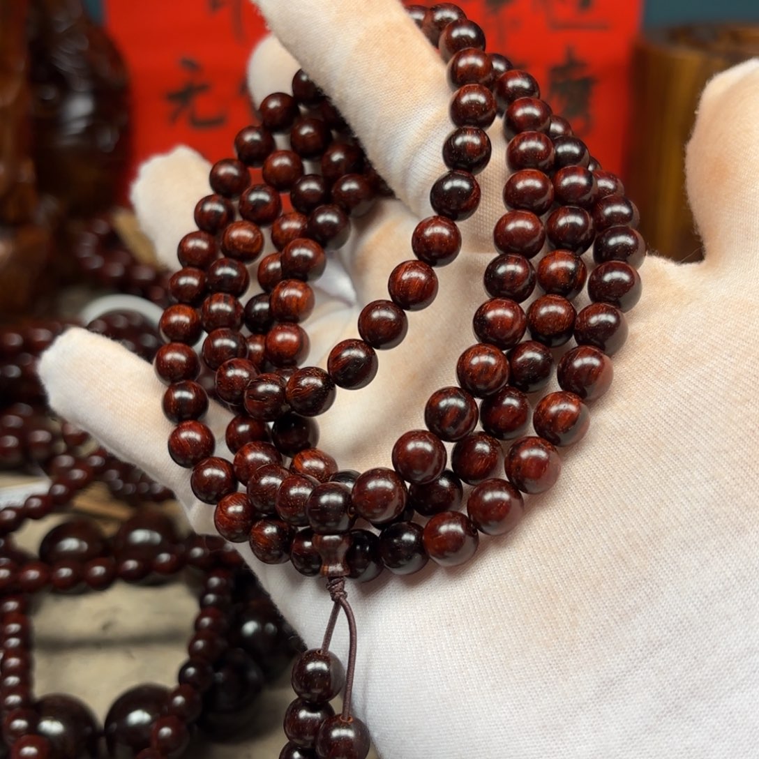 皮***秋小叶紫檀手串/手链08琴